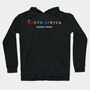 South Africa, Rainbow Nation. (Flag Version) Hoodie